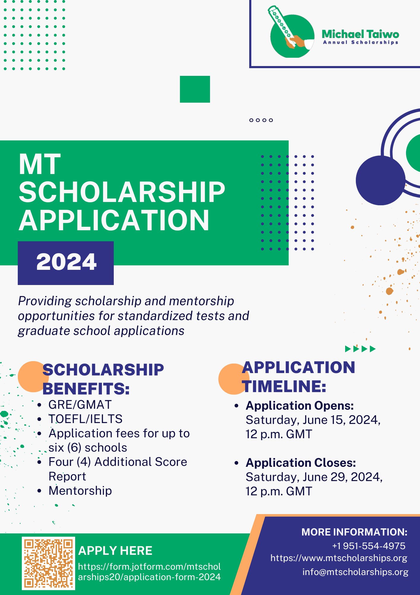 Call for Applications: MT Scholarship Programme 2024