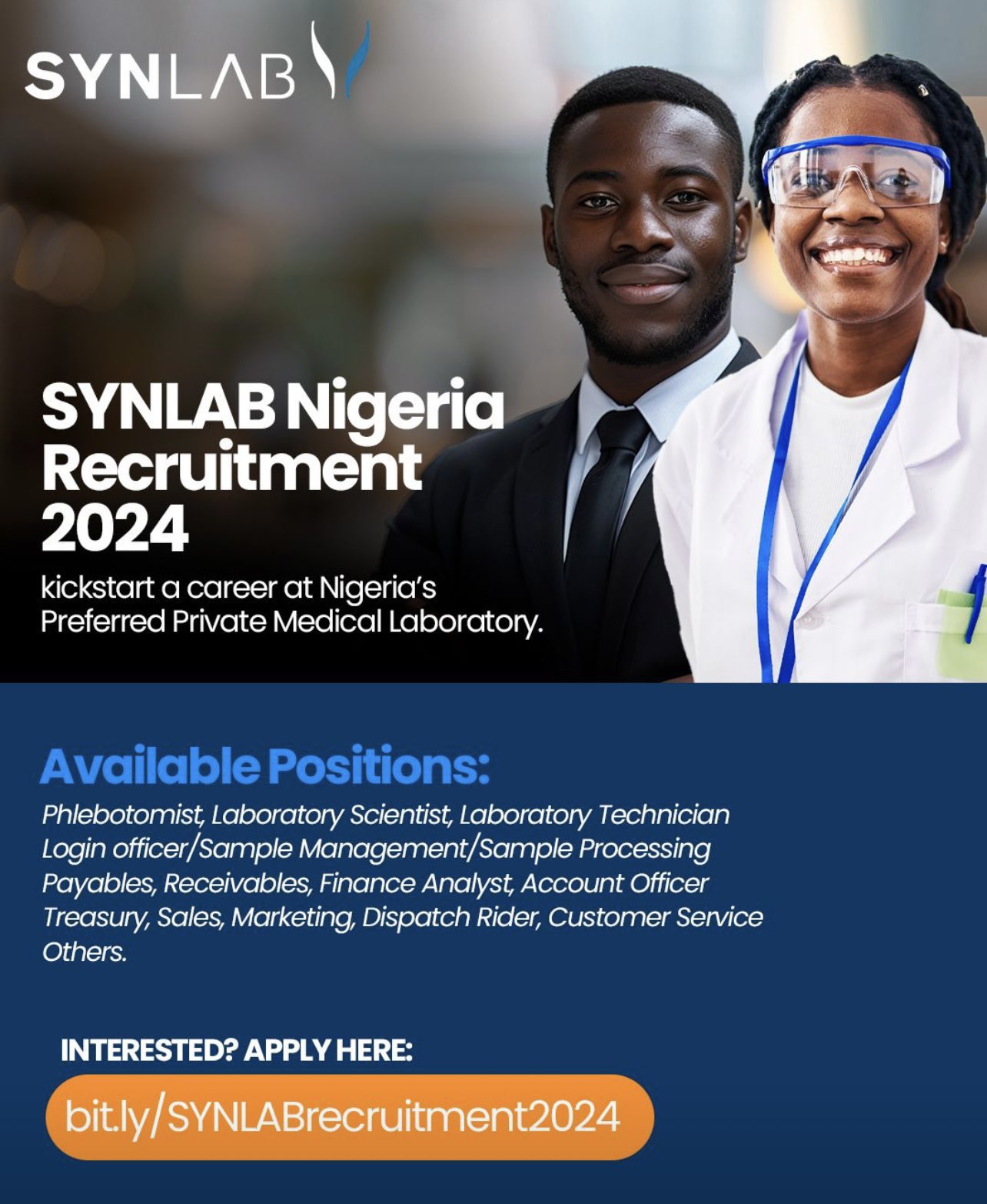 SYNLAB Nigeria Recruitment 2024