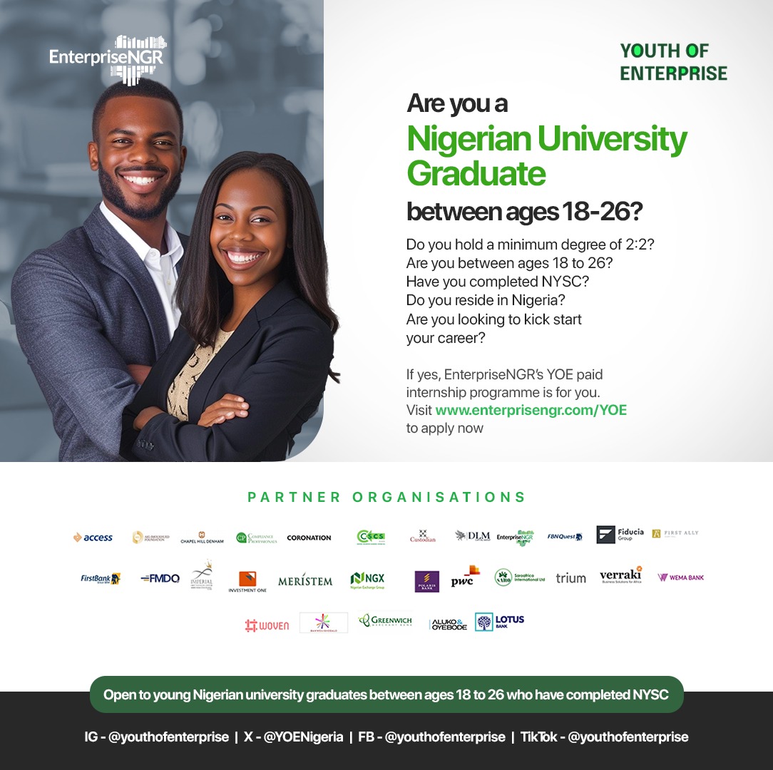 Paid Internship Programme by Enterprise NGR Cohort 5 (Nationwide)