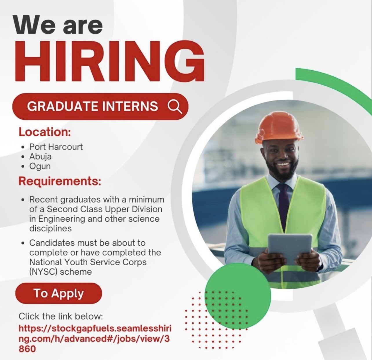 Graduate Intern Needed at Stockgap Fuels Limited