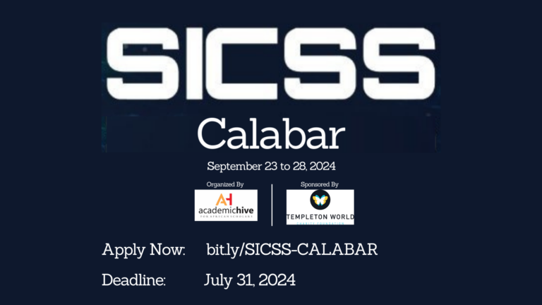 Fully Funded Summer Institute in Computational Social Science-Calabar 2024 for Nigerians