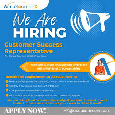 Customer Success Representative Needed at AccuSourceHR