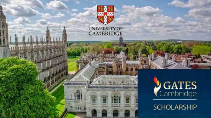 Gates Cambridge Scholarship 2025 in UK