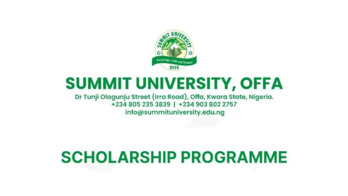 Summit University Scholarship Program 2024 For Nigerians