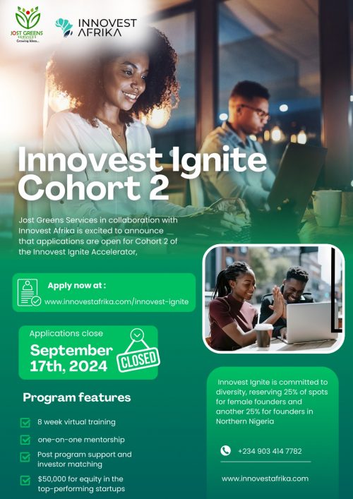 Innovest Ignite Global Accelerator Program | up to 50,000 USD for equity