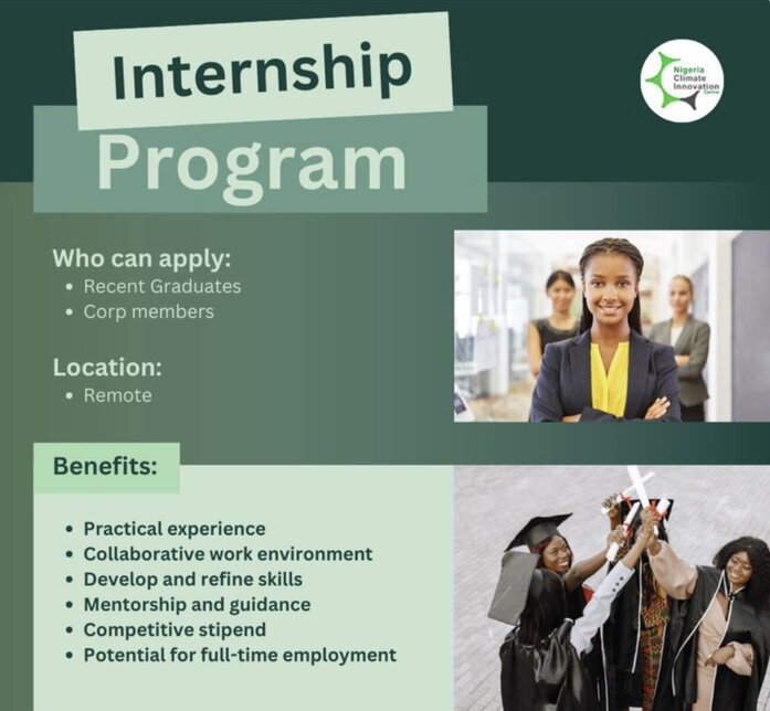 Nigeria Climate Innovation Center (NCIC) Internship Program 2024 for young Nigerians