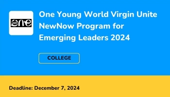 NewNow Program 2024 For Emerging Leaders