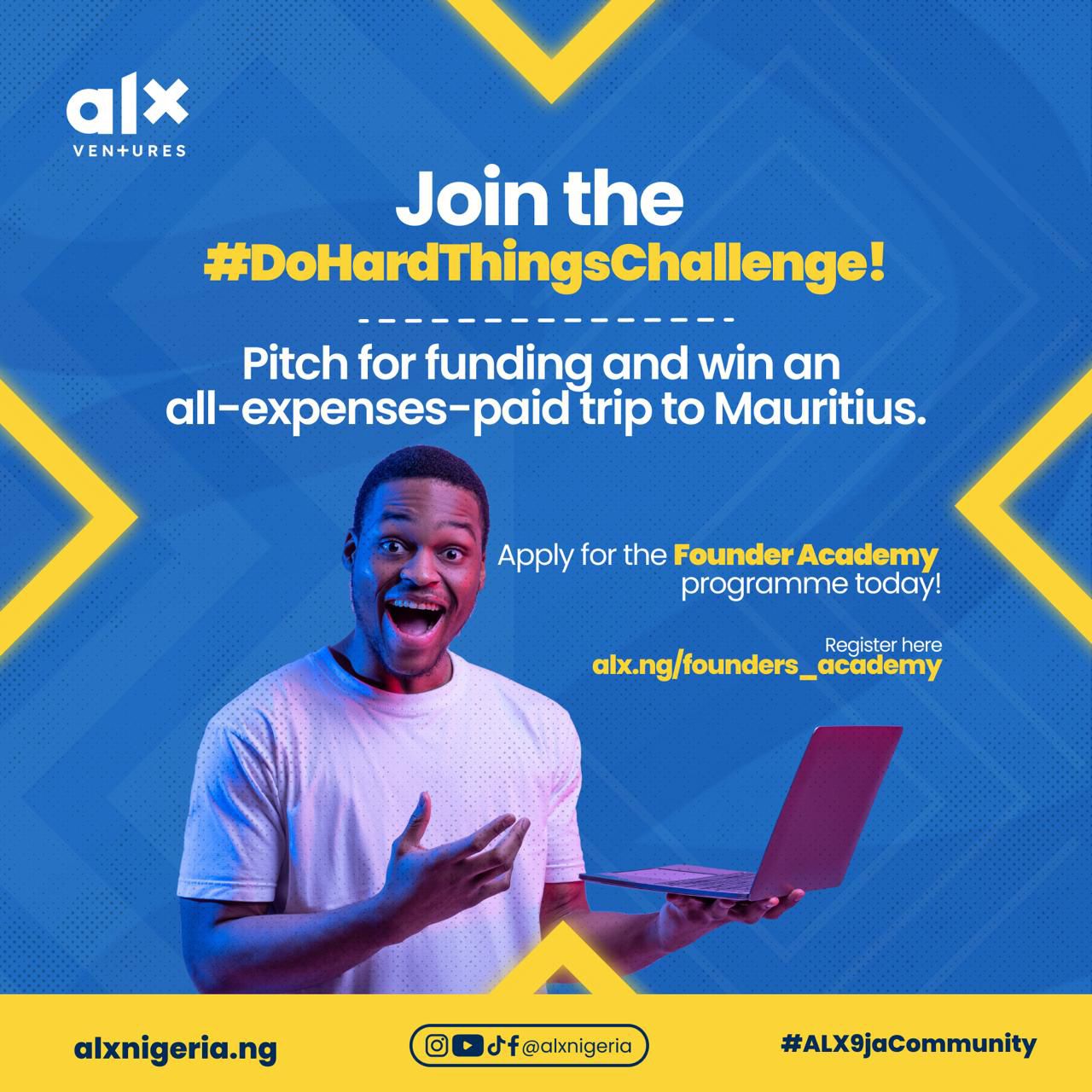 Call for Applications: Join the #DoHardThings at ALX Ventures