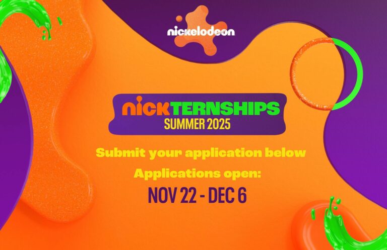 Nickelodeon Summer NICKternship Program 2025