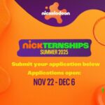 Nickelodeon Summer NICKternship Program 2025