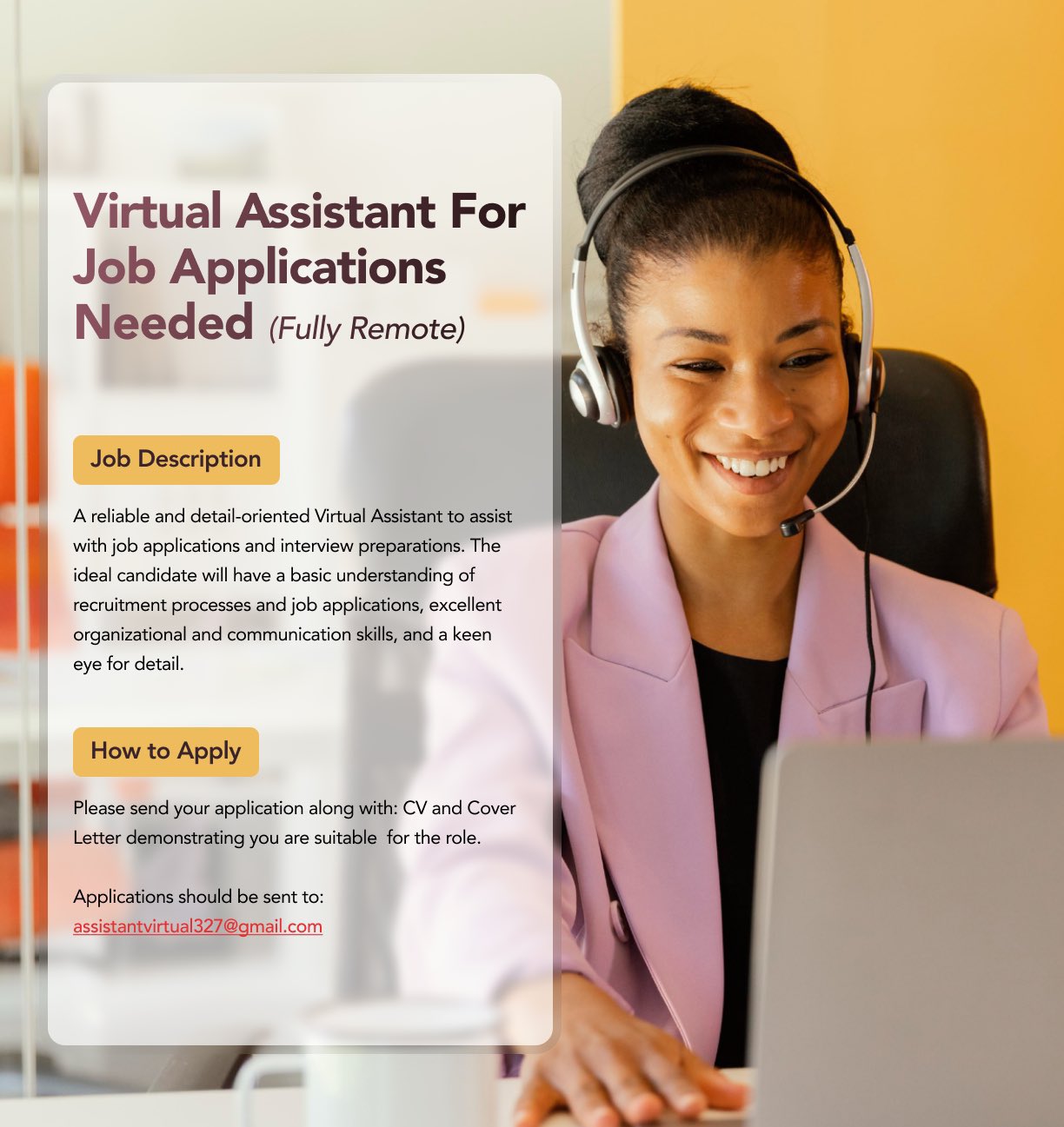 Virtual Assistant for Job Application