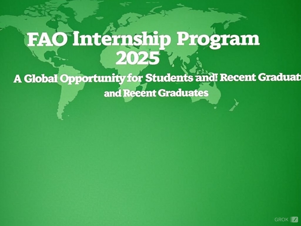 FAO Internship Program 2025: A Global Opportunity for Students and Recent Graduates