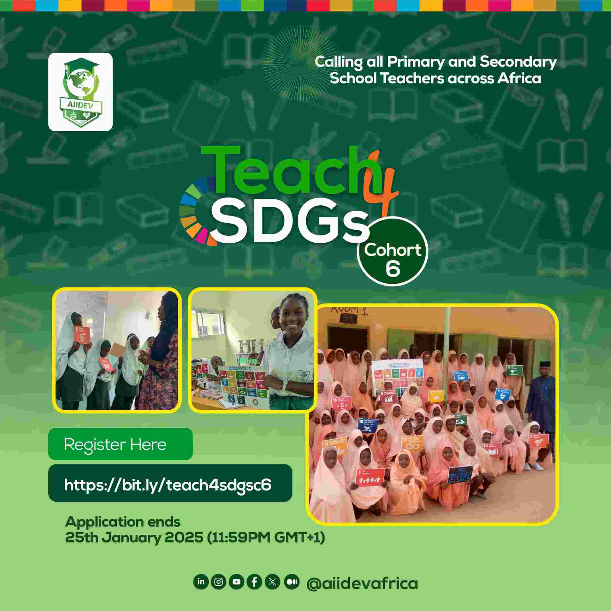 Call for Applications: AIIDEV Africa Teach4SDGs program | Cohort 6