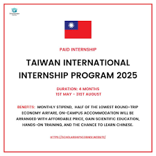 Taiwan International Internship 2025 for Students Worldwide | Fully Funded 