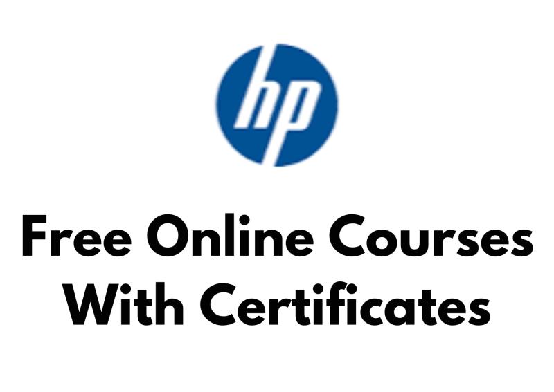 HP Free Online Courses with Free Certificates 2025