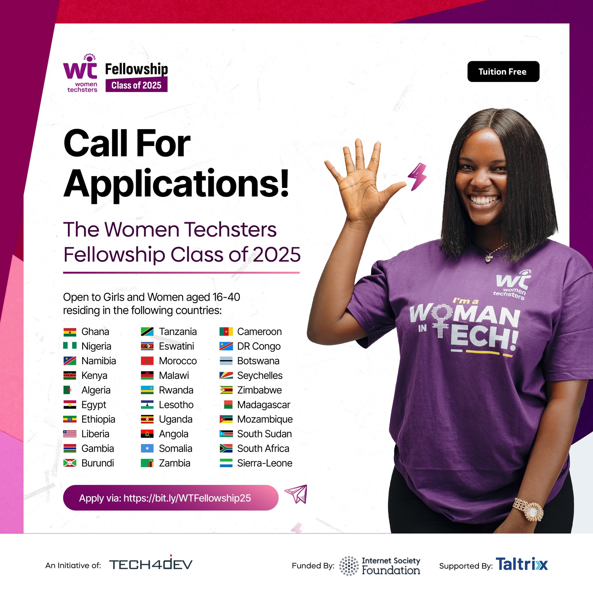 Women Techsters Fellowship Program 2025 for African Students