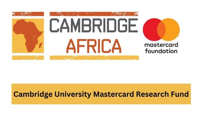 Mastercard Cambridge University Research Fund