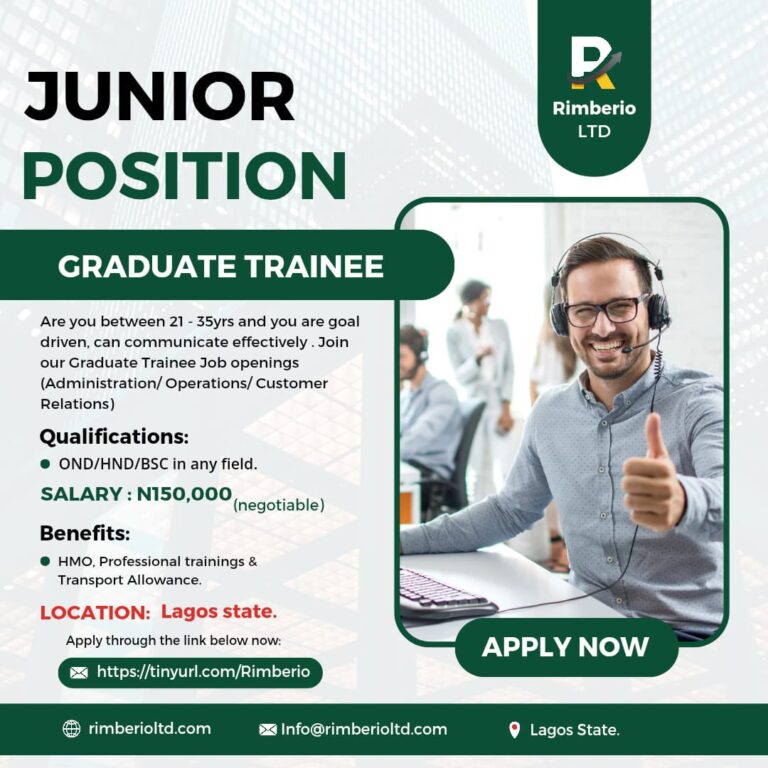 Graduate Trainee - Administration/Operations/Customer Relations