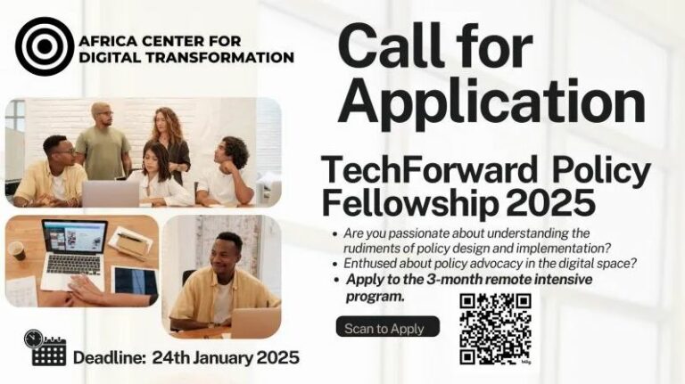 TechForward Policy Fellowship 2025 for Africans