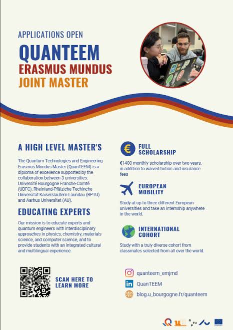 QuanTEEM Erasmus Mundus Scholarship 2025