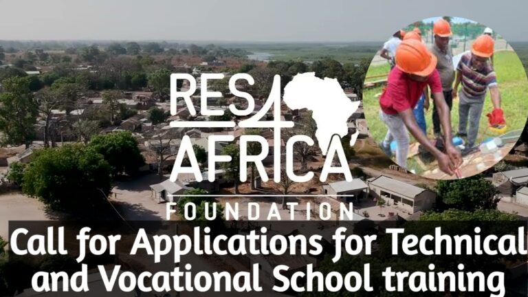 RES4Africa Academy Technical and Vocational School 2025 for Africans | Scholarships Available