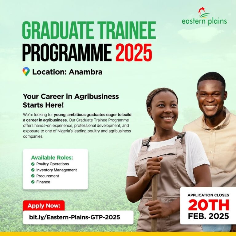 Eastern Plains Graduate Trainee Program 2025