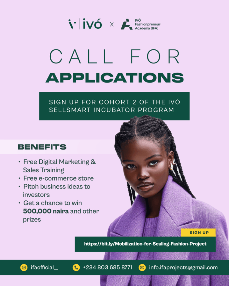 IVÓ SellSmart Incubator Program For Young Fashion Entrepreneurs