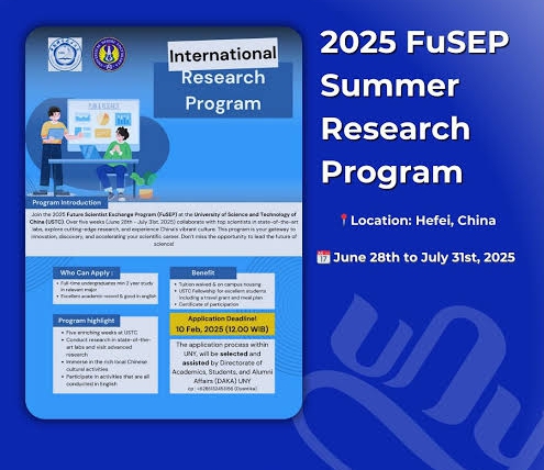 2025 FuSEP Summer Research Program