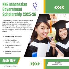 2025 KNB Scholarship by Indonesian Government