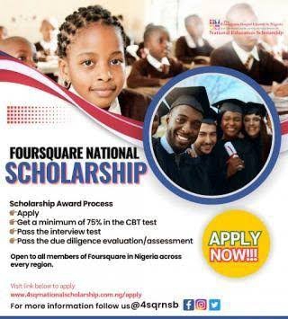 2025 Foursquare Gospel Church National Scholarship